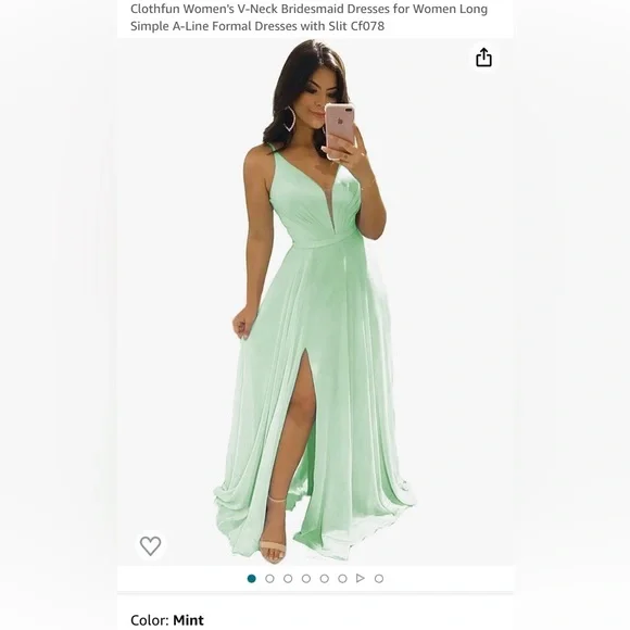 bridesmaid dress plus Berylove Women Plus Size Bridesmaid Dress Sage Green A Line Chiffon Spaghetti Straps Long Wedding Guest Dress with Sash, Sage Green / US12 main image 1